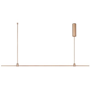 Sistem tubular magnetic-decorativ GRAMMI 03 H-75cm, auriu satinat