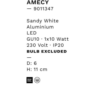 Spot aplicat directionabil Amecy alb - Img 2