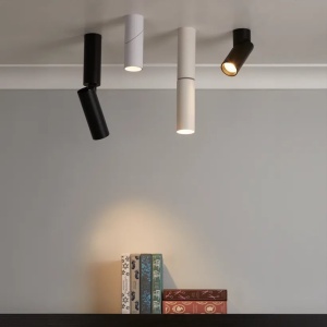 Spot aplicat directionabil cu bec GU10 Swivel alb - Img 5
