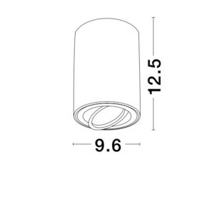 Spot aplicat directionabil GOZZANO negru NVL-820002 - Img 2