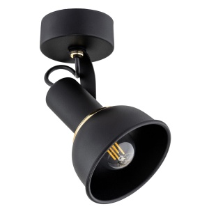 Spot aplicat directionabil modern Twist negru - Img 2
