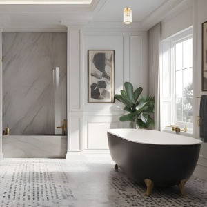 Spot aplicat elegant realizat din alama Hampton 145125 universul-luminii.ro