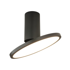 Spot aplicat LED 12W, directionabil, negru