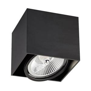 Spot aplicat modern BOX 1 negru - Img 1