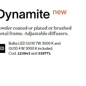 Spot aplicat tavan DYNAMITE AP1 MINI ROUND OTTONE - Img 3