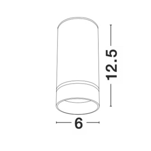 Spot aplicat tavan / plafon design modern ESCA alb - Img 6