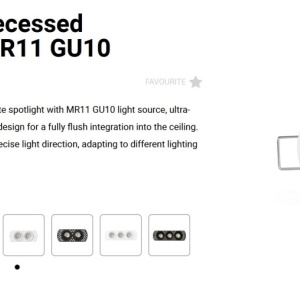 Spot directionabil FLIC alb MR11 GU10 - Img 3