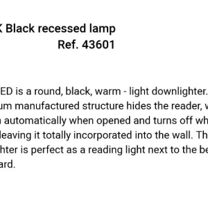 Spot incastrabil cu reader LED directionabil CLICK Black - Img 7