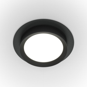 Spot incastrabil design tehnic Loop negru 67195 universul-luminii.ro