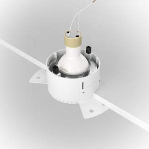 Spot incastrabil design tehnic Share alb, argintiu 7,5cm 67295 universul-luminii.ro