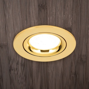 Spot incastrabil tavan directionabil CHOICE auriu D-9cm 157325 universul-luminii.ro