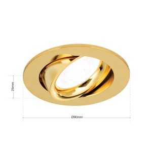 Spot incastrabil tavan directionabil CHOICE auriu D-9cm 235655 universul-luminii.ro