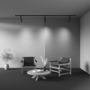 Spot LED, accesoriu pentru sinele monofazate Unity, Dual negru - Img 2