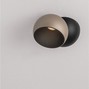 Spot LED aplicat aluminiu LUSA negru/champagne - Img 6