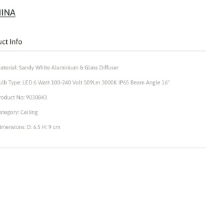 Spot LED aplicat de exterior IP65 LUMINA D-6,5cm alb 153125 universul-luminii.ro