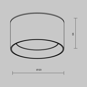 Spot LED aplicat design tehnic Vega D-12cm alb - Img 9
