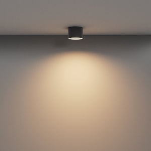 Spot LED aplicat design tehnic Vega D-9cm negru 146725 universul-luminii.ro