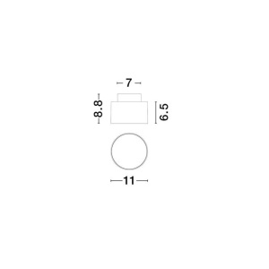 Spot LED aplicat diametru 11cm OZEN auriu, NVL-9695170 - Img 6