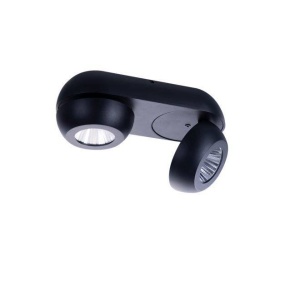 Spot LED aplicat directionabil de tavan/plafon OJOS 2 negru 97705 universul-luminii.ro