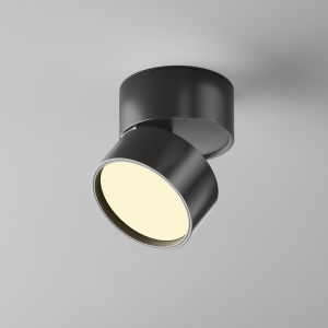 Spot LED aplicat directionabil Onda negru 2700K - Img 1