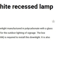 Spot LED de exterior IP65 iluminat ambiental DART SQ White 223905 universul-luminii.ro
