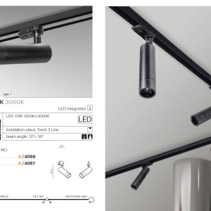 Spot LED directionabil pe sina GALILEO TRACK 3Line 15W alb 98565 universul-luminii.ro