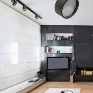 Spot LED directionabil pe sina Mona TRACK 3Line 12W 3000K negru 199525 universul-luminii.ro