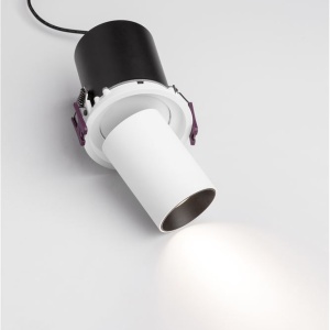 Spot LED incastrabil ajustabil design modern PIN alb - Img 5