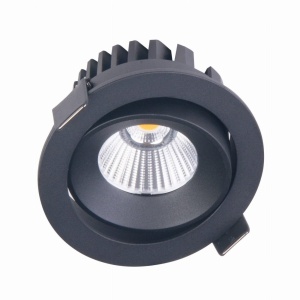 Spot LED incastrabil baie IP65 Cyklop IP65 4000K negru