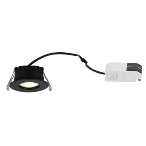 Spot LED incastrabil baie IP65 Rosalee negru