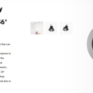 Spot LED incastrabil MINI-OPTIC Grey downlight LED 12/18W 3000K 56° 1685/2260 lm 110525 universul-luminii.ro