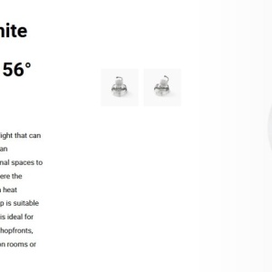 Spot LED incastrabil MINI-OPTIC White downlight LED 12/18W 4000K 56° 1750/2350 lm 110545 universul-luminii.ro