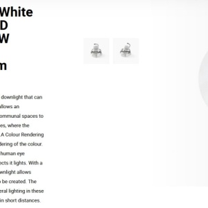 Spot LED incastrabil MINI-OPTIC White downlight LED CRI95 17/24W 3000K 20° 1920/2615 lm 110685 universul-luminii.ro