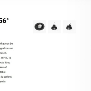 Spot LED incastrabil OPTIC Black downlight LED 18/25W 3000K 56° 2260/2990 lm 110925 universul-luminii.ro