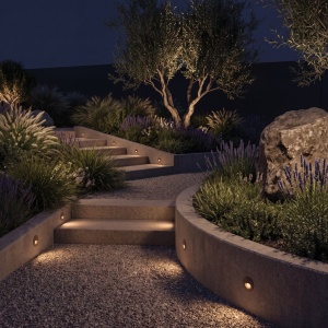 Spot LED incastrabil scari exterior IP65 NOOK cafeniu