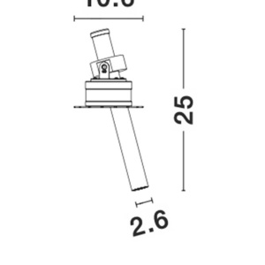 Spot LED incastrabil tavan ajustabil OVO alb 223615 universul-luminii.ro