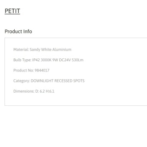 Spot LED incastrabil tavan fals / plafon IP42 PETIT alb 175055 universul-luminii.ro