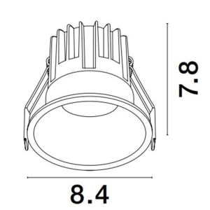 Spot LED incastrabil tavan fals / plafon LUELA 3000K negru/auriu 223655 universul-luminii.ro
