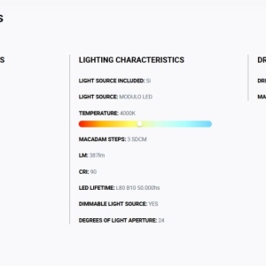 Spot LED incastrabil TULIPA Black recessed downlight 7W 24° 4000K CRI90 dali 111245 universul-luminii.ro