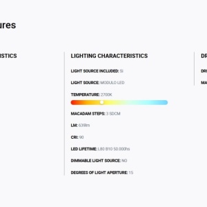 Spot LED incastrabil TULIPA White recessed downlight 10W 15° 2700K CRI90 112235 universul-luminii.ro