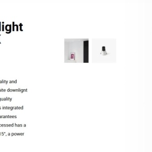 Spot LED incastrabil TULIPA White recessed downlight 10W 15° 4000K CRI90 112615 universul-luminii.ro