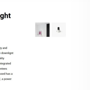 Spot LED incastrabil TULIPA White recessed downlight 10W 36° 3000K CRI90 112815 universul-luminii.ro