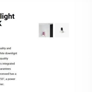 Spot LED incastrabil TULIPA White recessed downlight 10W 55° 4000K CRI90 triac 113025 universul-luminii.ro