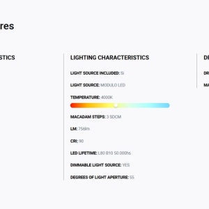 Spot LED incastrabil TULIPA White recessed downlight 10W 55° 4000K CRI90 casambi 113035 universul-luminii.ro