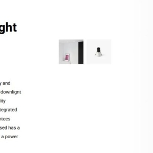 Spot LED incastrabil TULIPA White recessed downlight 7W 15° 2700K CRI90 triac 110885 universul-luminii.ro