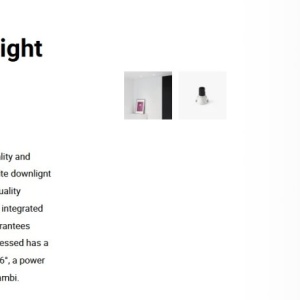 Spot LED incastrabil TULIPA White recessed downlight 7W 36° 2700K CRI90 casambi 111365 universul-luminii.ro