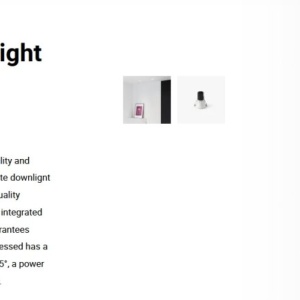Spot LED incastrabil TULIPA White recessed downlight 7W 55° 4000K CRI90 triac 111775 universul-luminii.ro