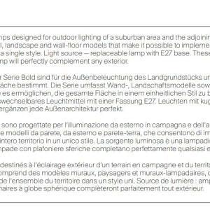 Stalp de exterior cu protectie IP54, Bold gri H-80cm 59565 universul-luminii.ro