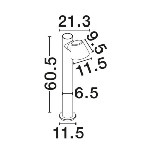 Stalp de exterior LED IP65 BELL H-60cm - Img 3