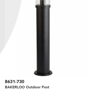 Stalp de exterior modern IP44 Bakerloo H-73cm 140405 universul-luminii.ro